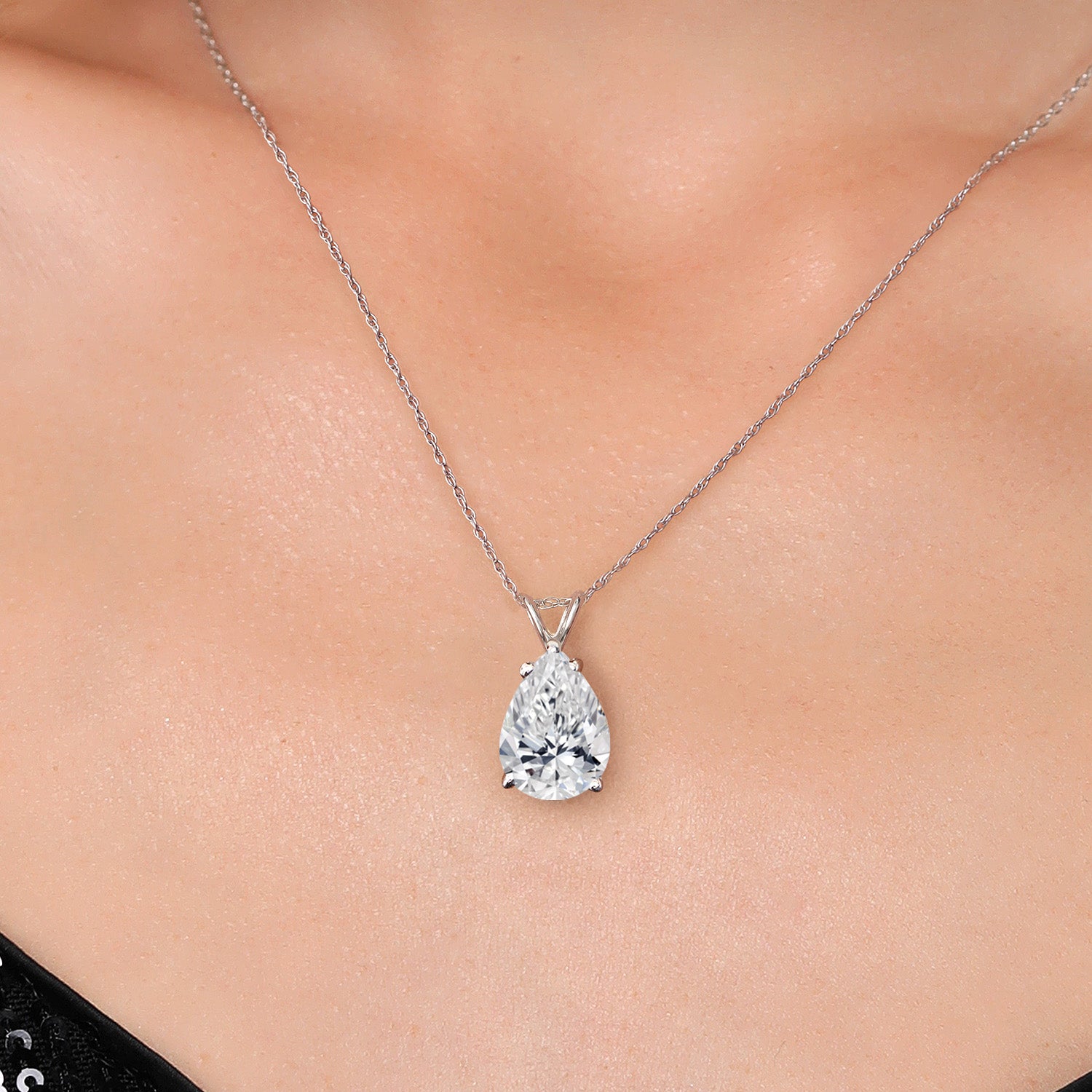 3.00 Carat_E - F_Pendant in 14K White Gold