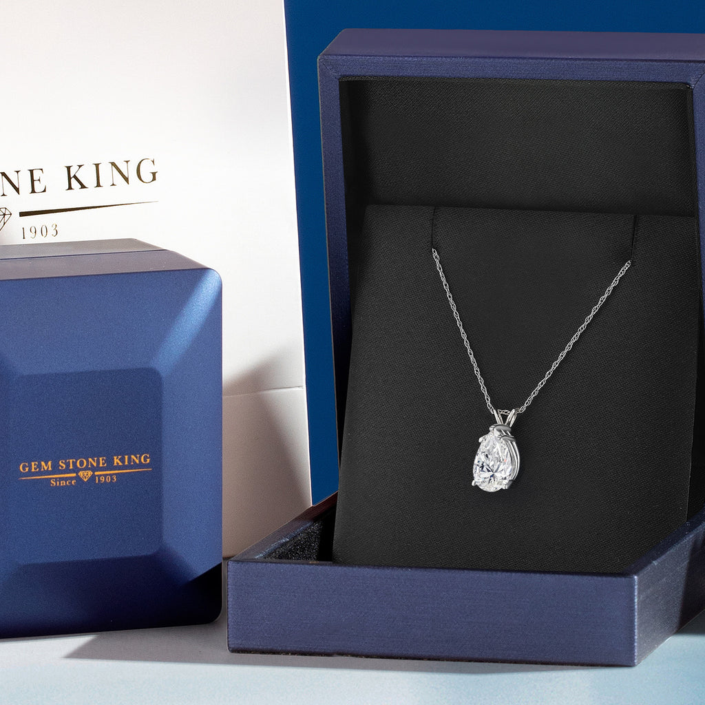 3.00 Carat_D - E_Pendant in 14K White Gold