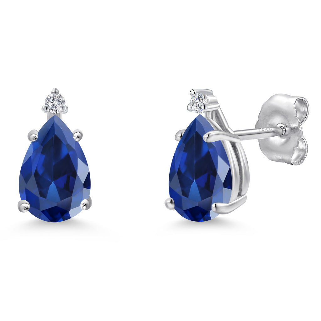 Earrings in 14K White Gold