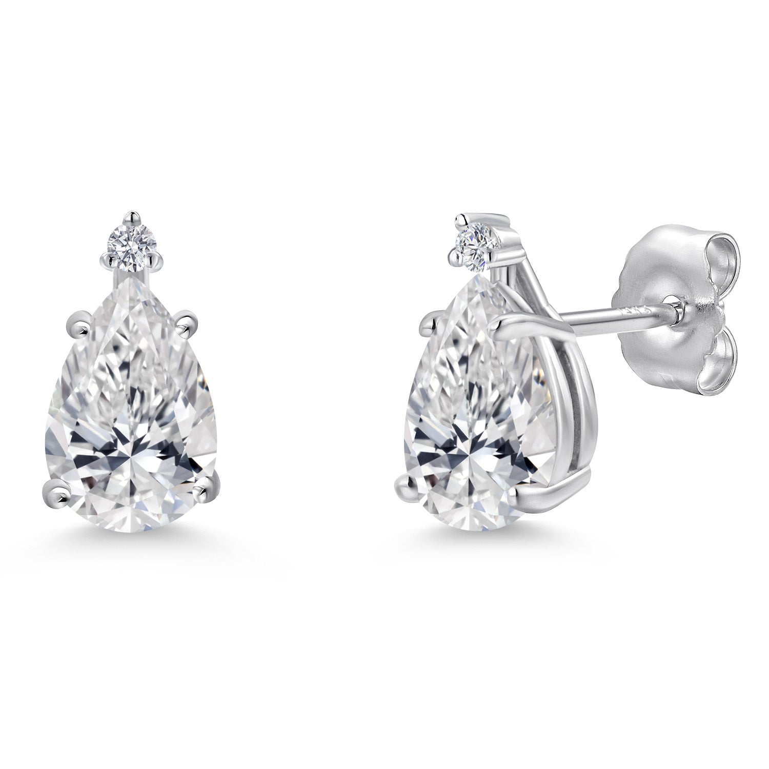 Earrings in 14K White Gold