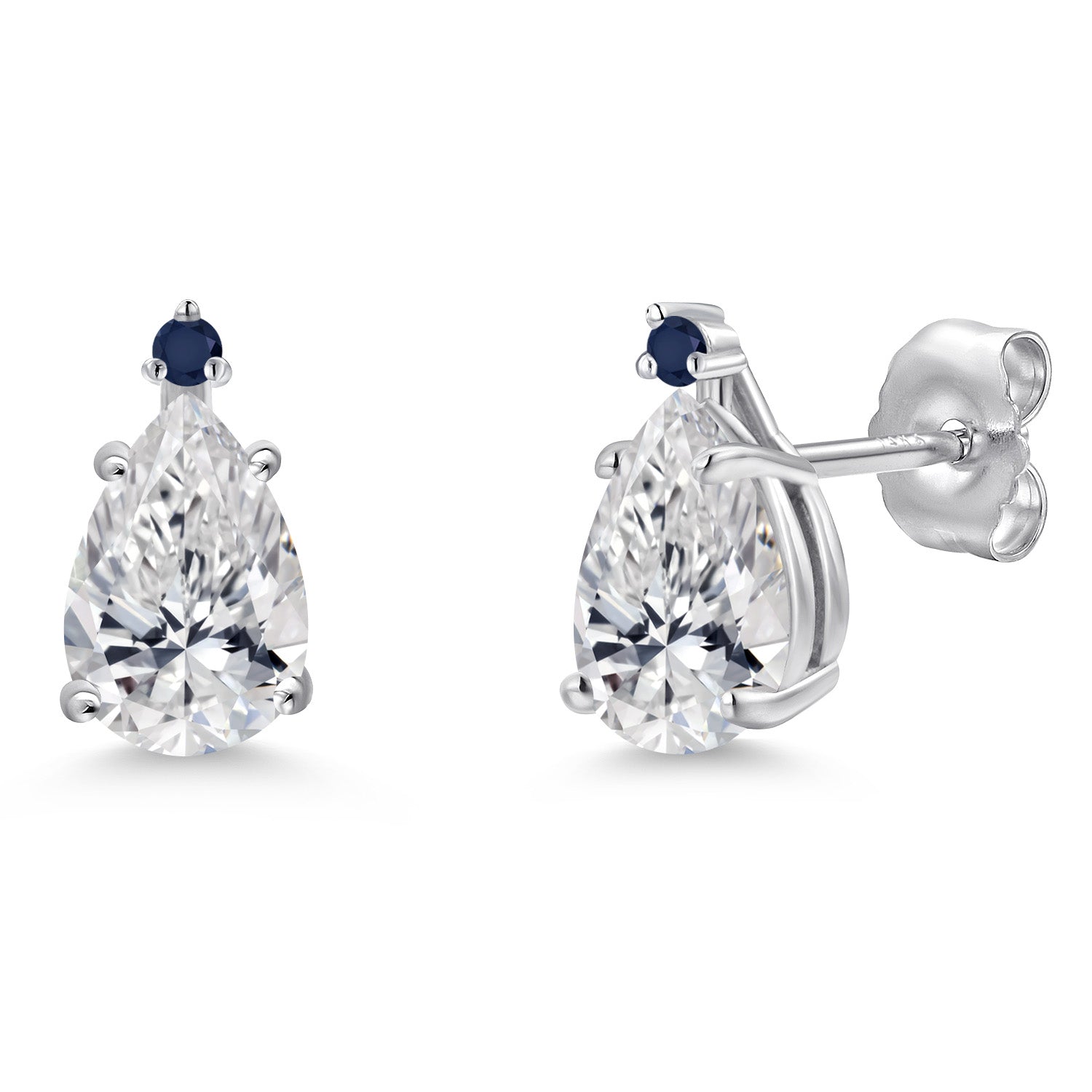 Earrings in 14K White Gold