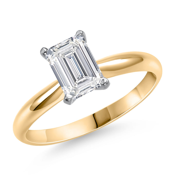 1.00 Carat_14K Two Tone Gold_5_Ring in 14K Two Tone Gold