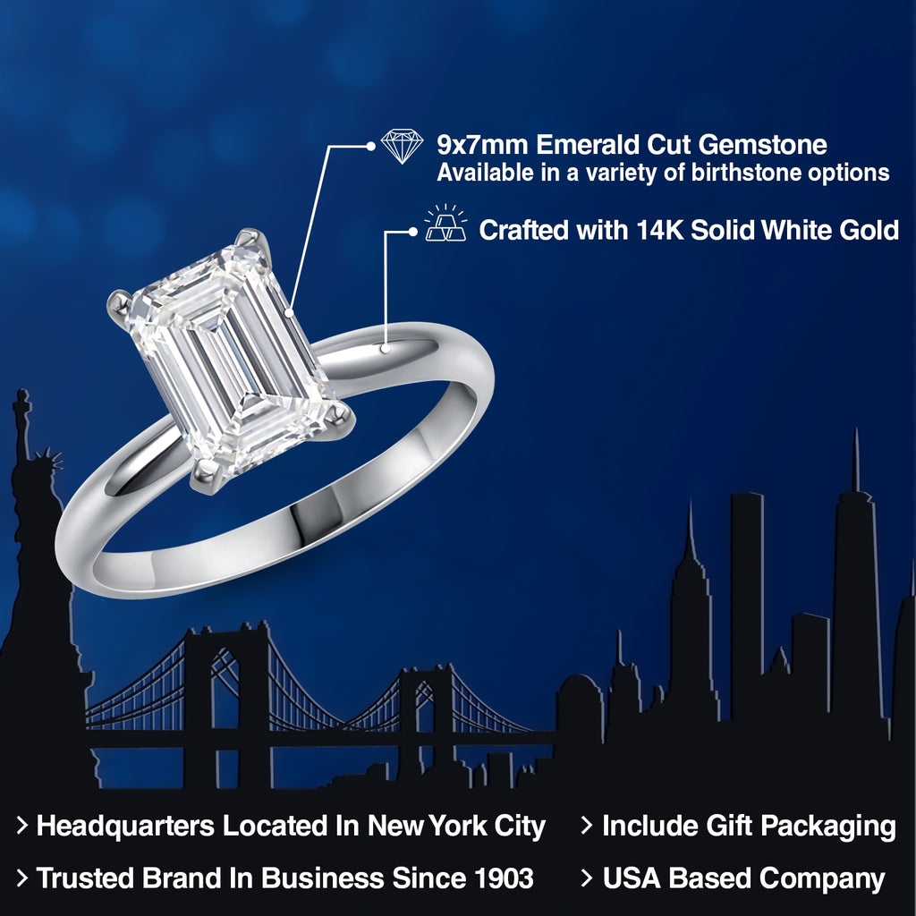 Ring in 14K White Gold