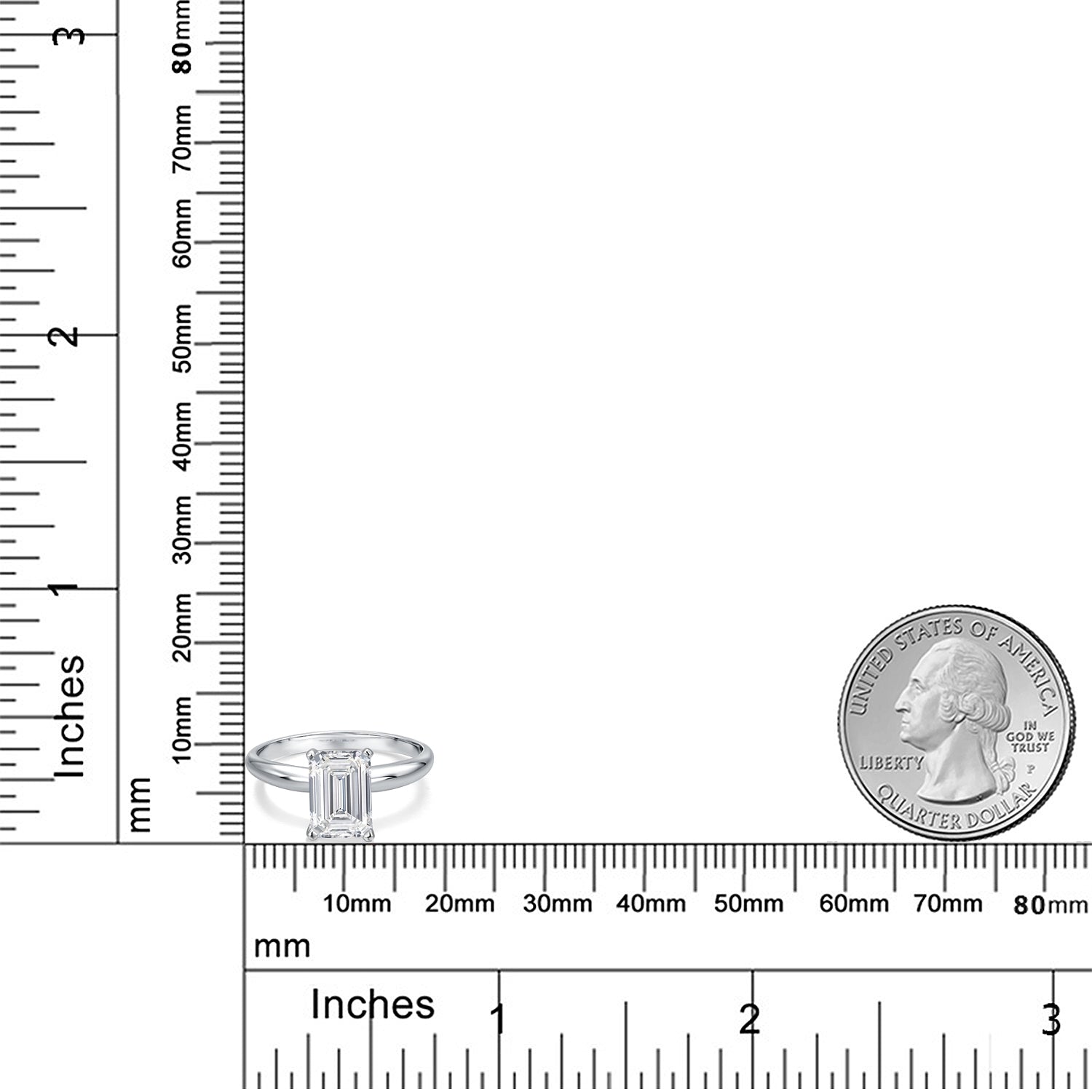 Ring in 14K White Gold