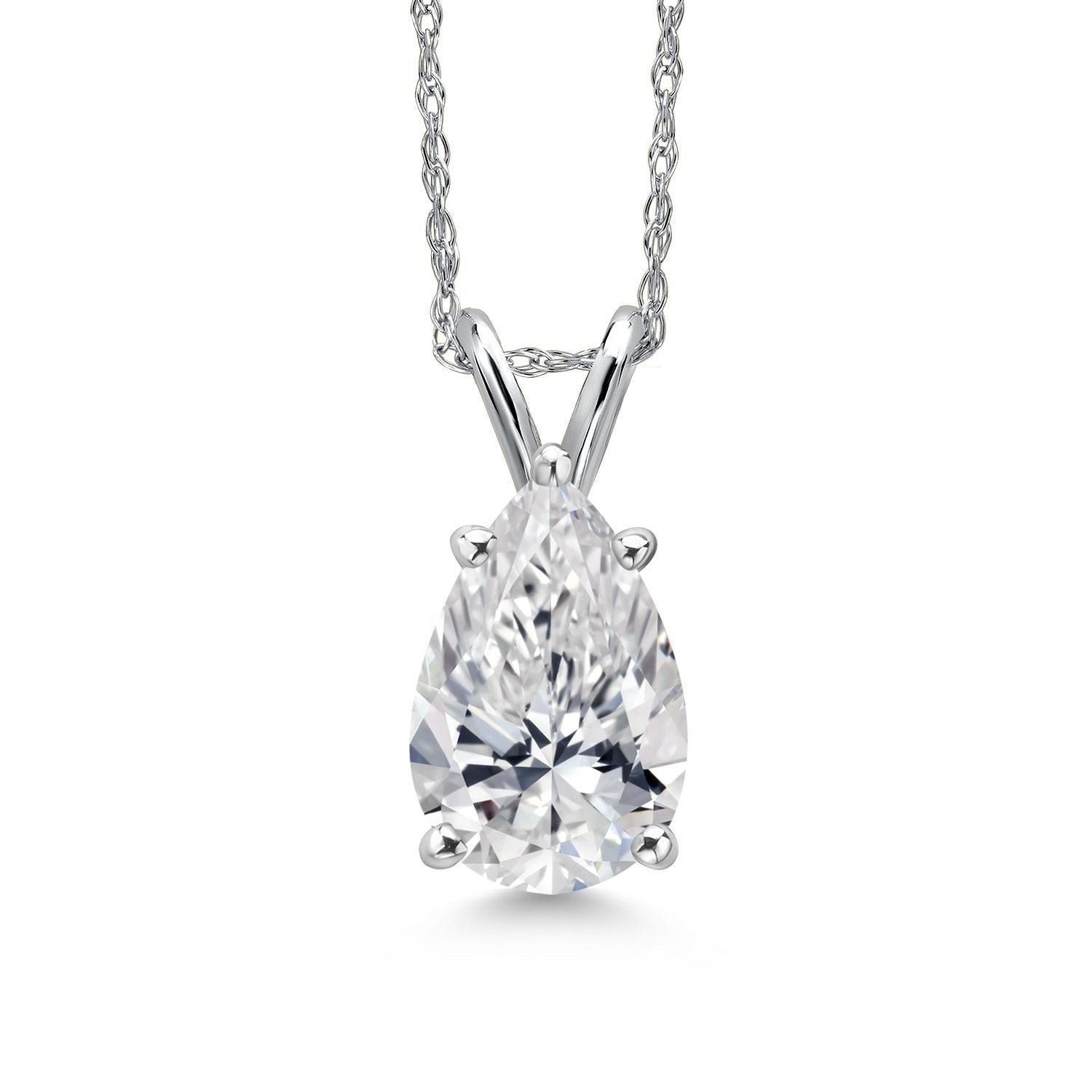 1.50 Carat_White Gold_Pendant in 14K White Gold