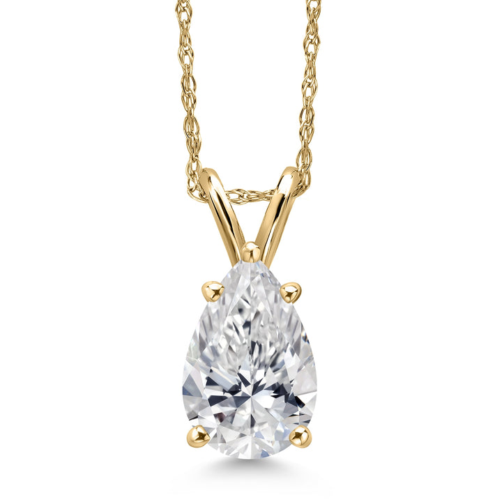 0.70 Carat_Yellow Gold_Pendant in 14K Yellow Gold