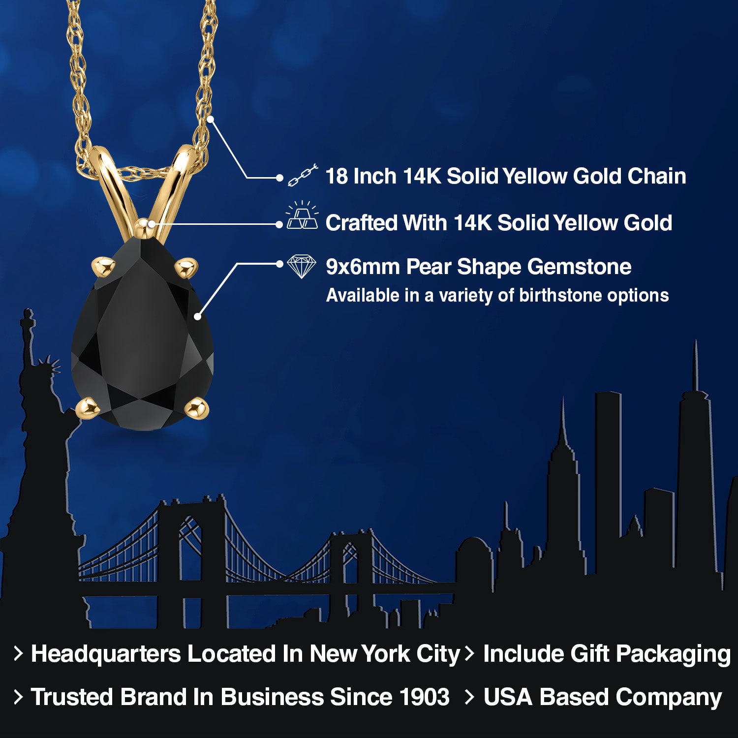 Pendant in 14K Yellow Gold