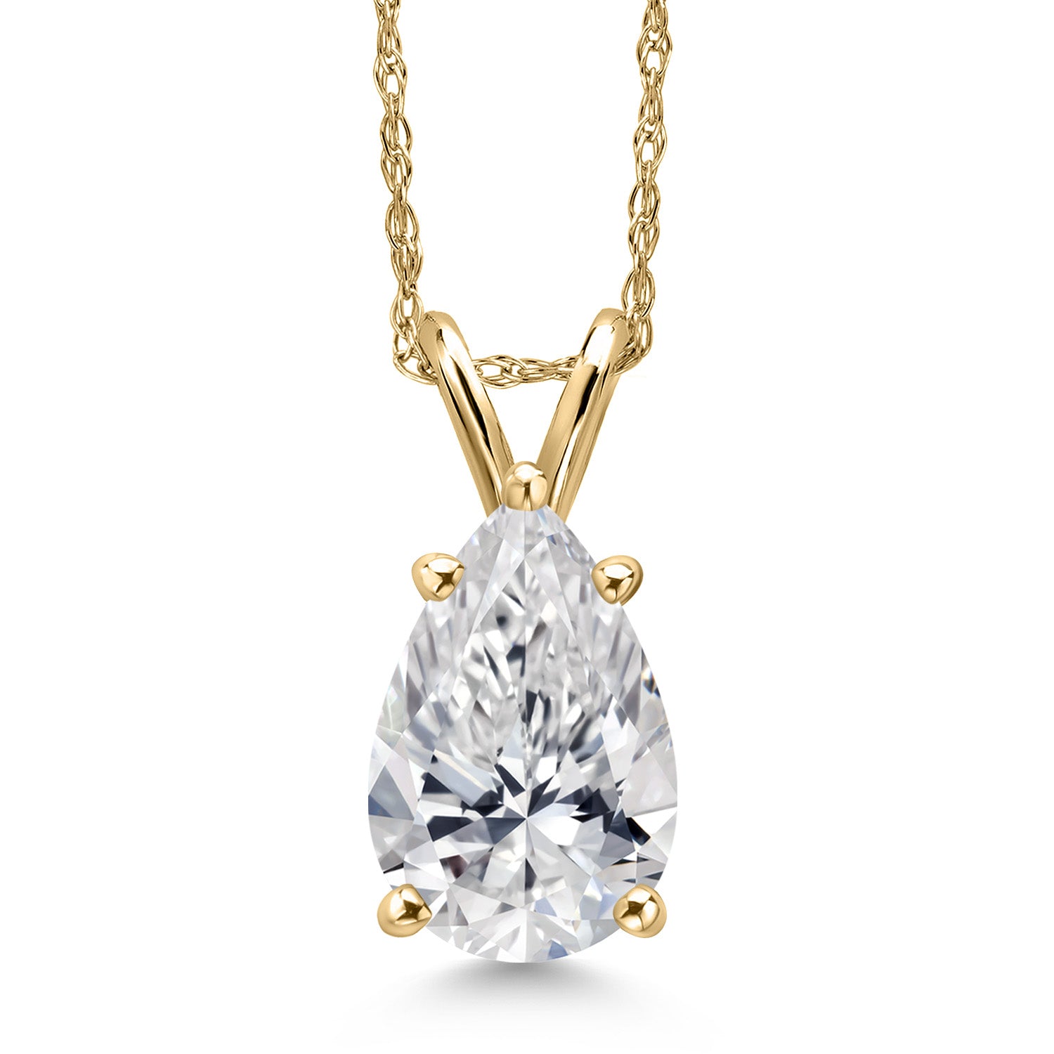 1.50 Carat_Yellow Gold_Pendant in 14K Yellow Gold