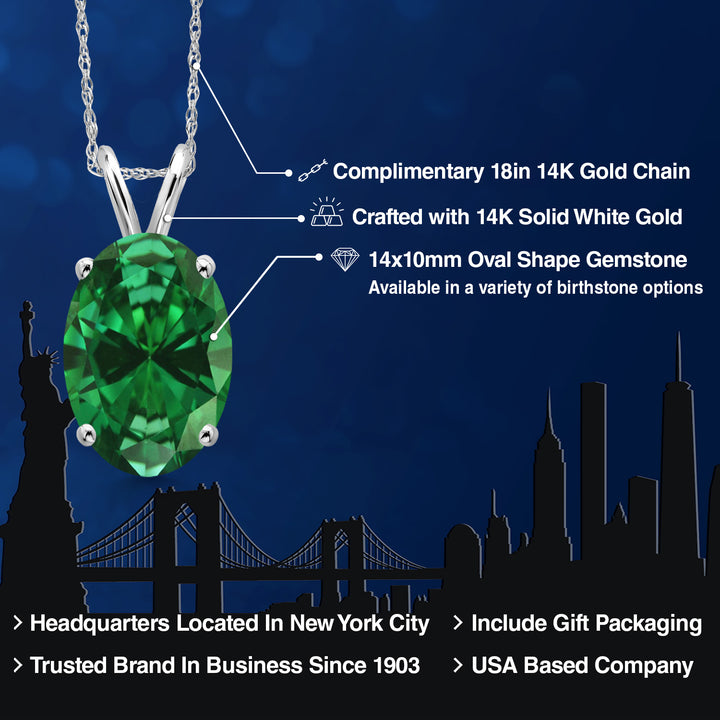 Pendant in 14K White Gold