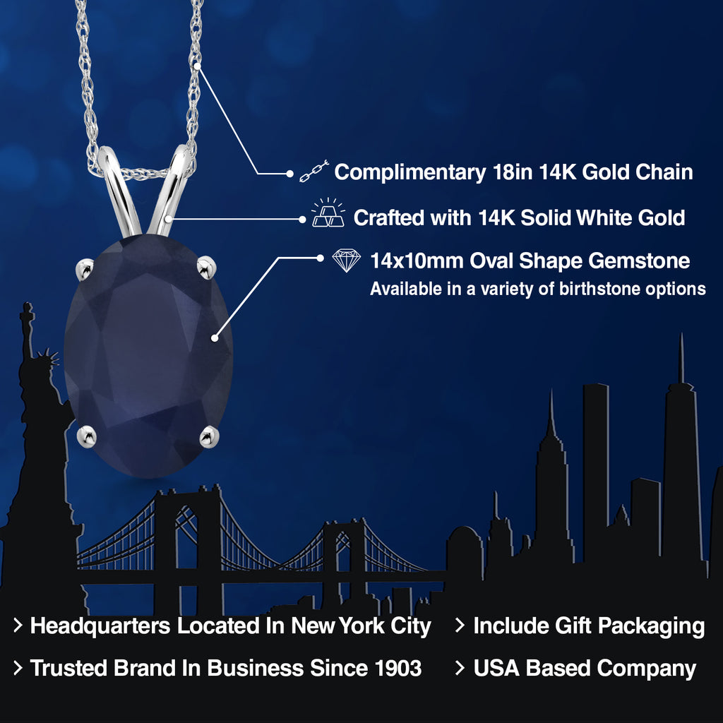 Pendant in 14K White Gold