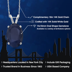 Pendant in 14K White Gold