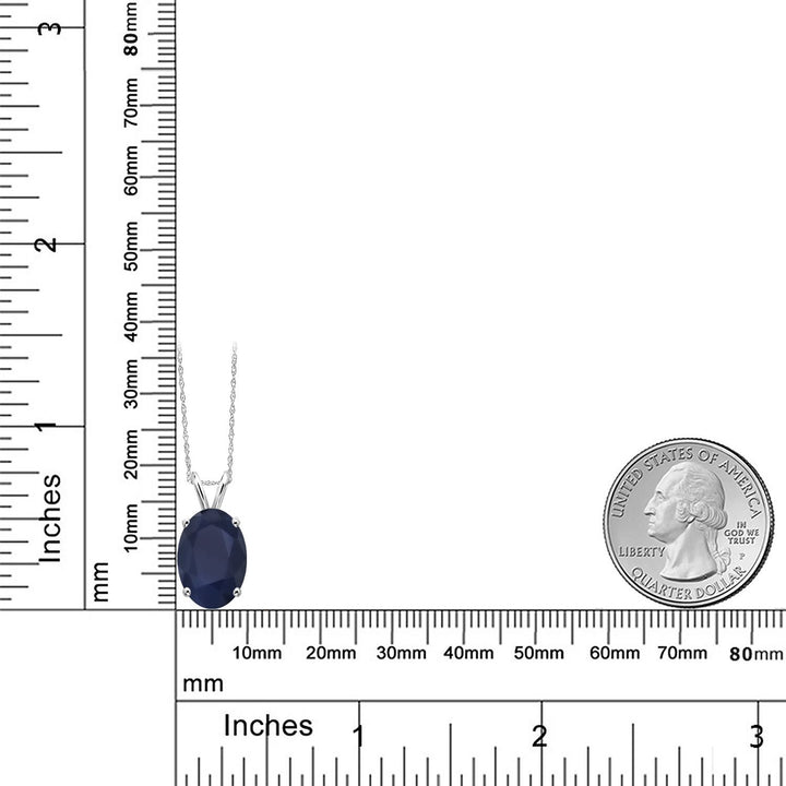 Pendant in 14K White Gold