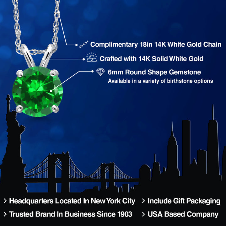 Pendant in 14K White Gold