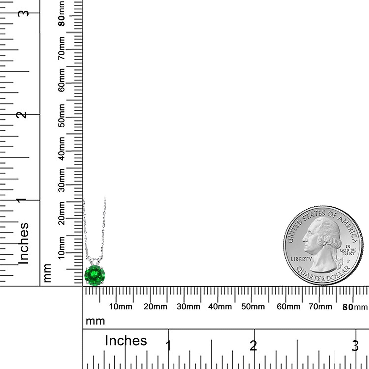 Pendant in 14K White Gold