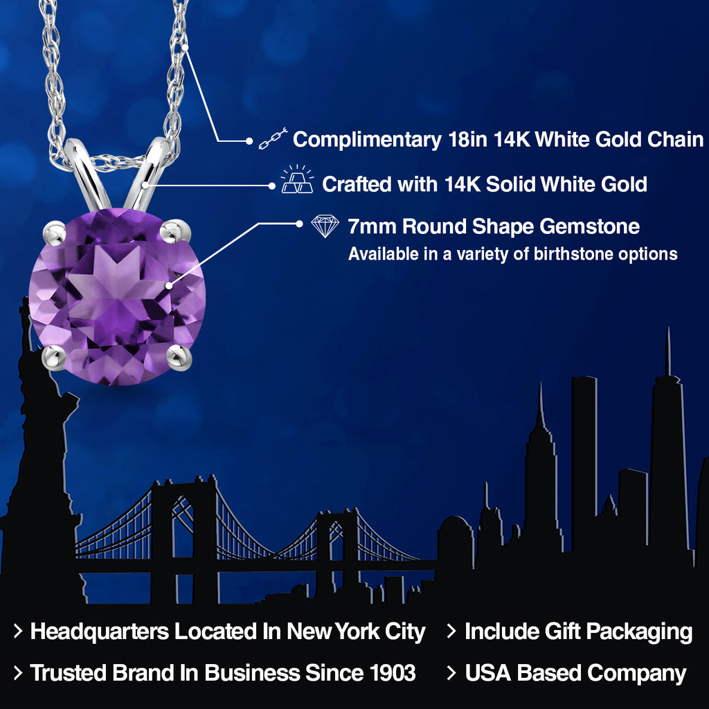 Pendant in 14K White Gold