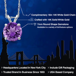 Pendant in 14K White Gold