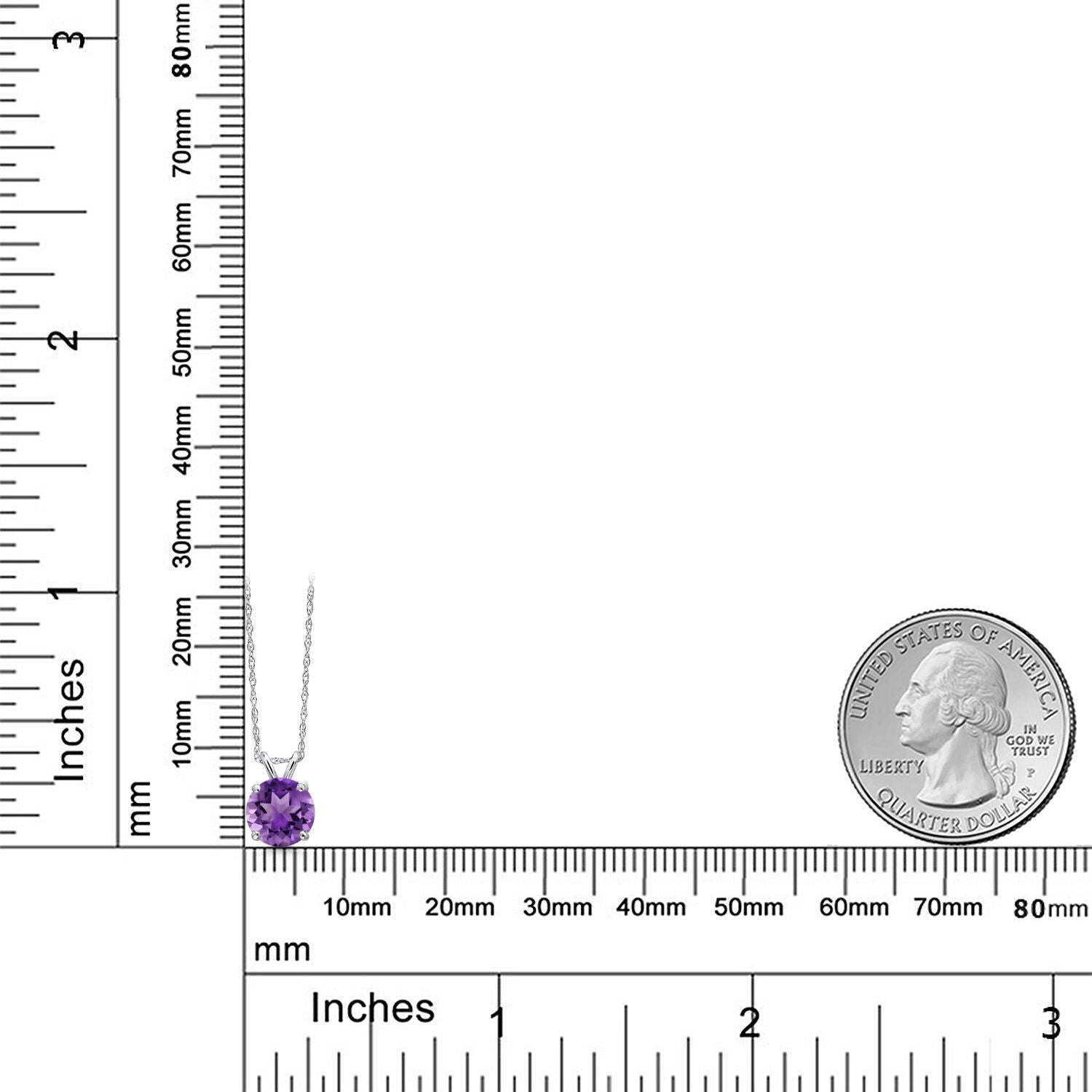 Pendant in 14K White Gold