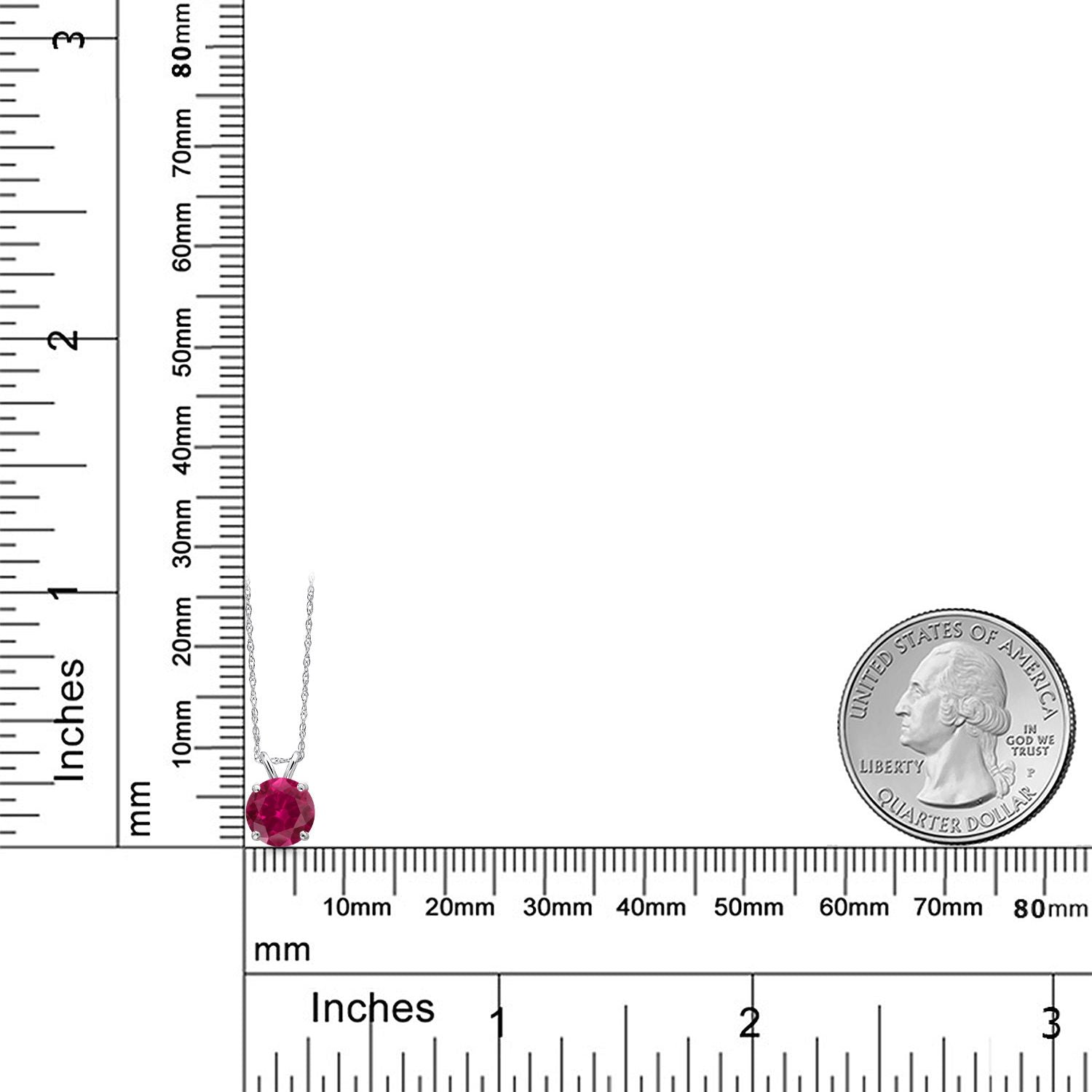 Pendant in 14K White Gold