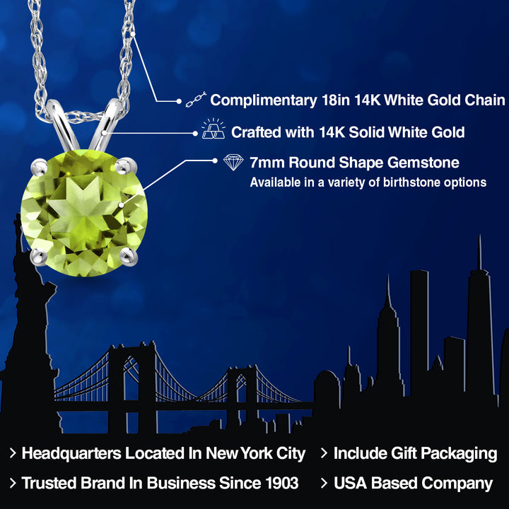 Pendant in 14K White Gold