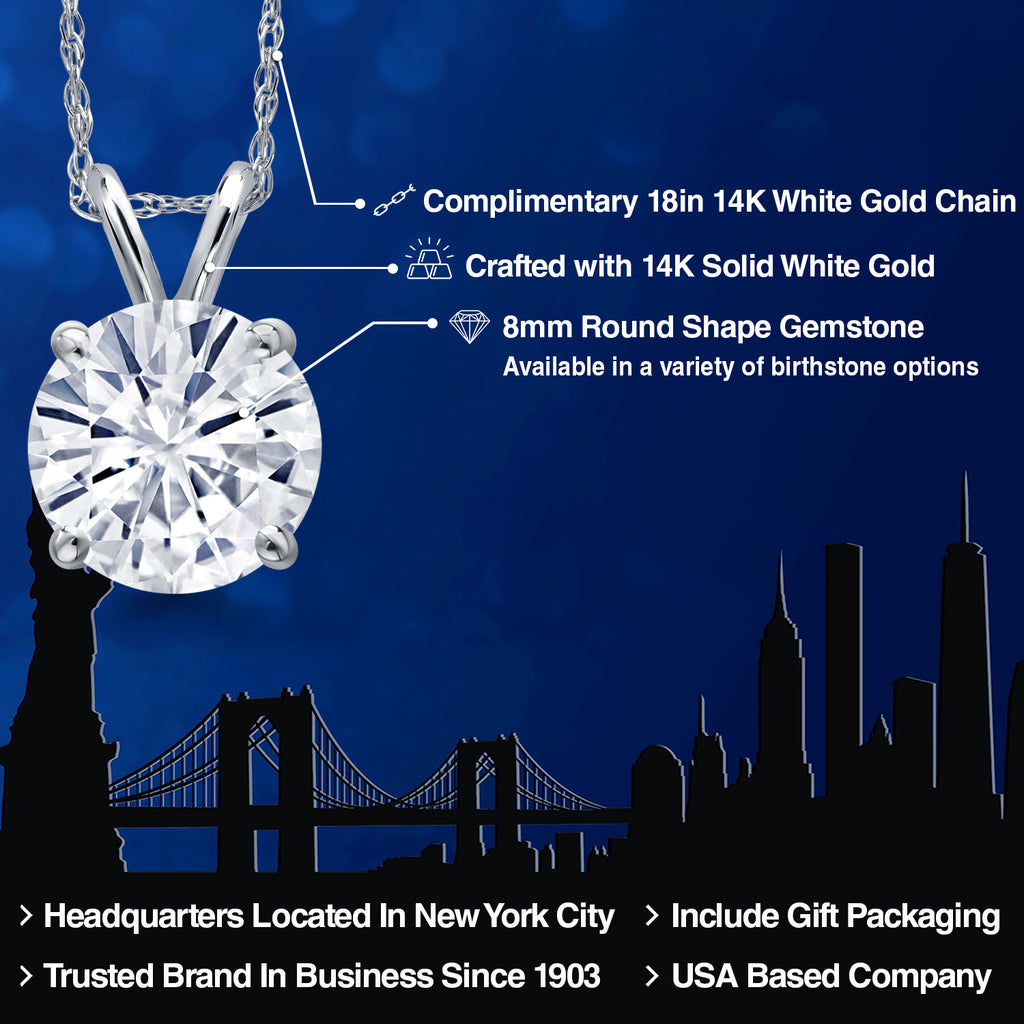 Pendant in 14K White Gold