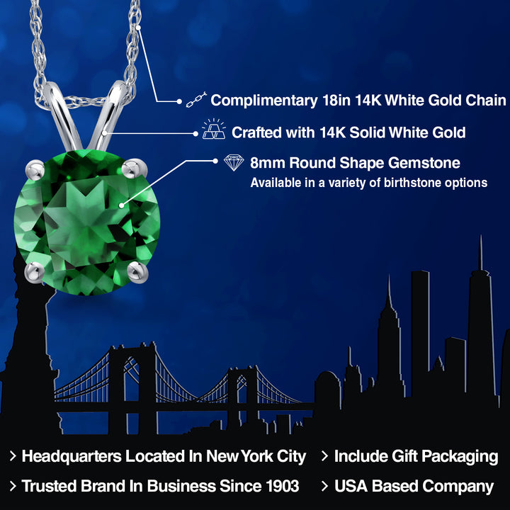 Pendant in 14K White Gold