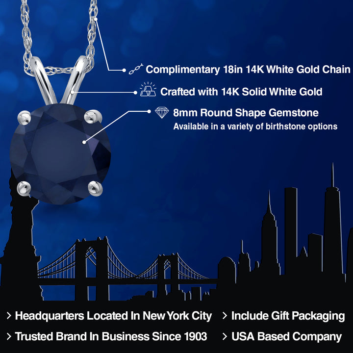 Pendant in 14K White Gold