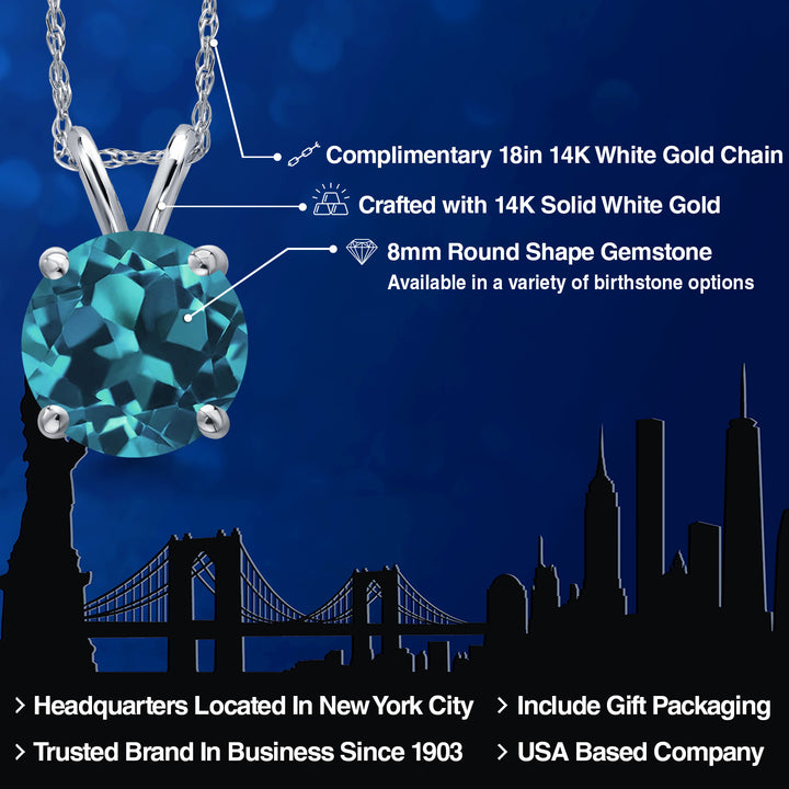 Pendant in 14K White Gold