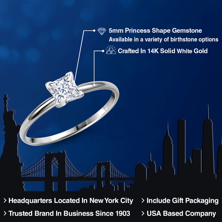 Ring in 14K White Gold