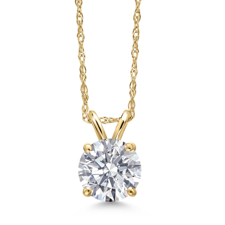 0.75 Carats_Yellow Gold_Pendant in 14K Yellow Gold