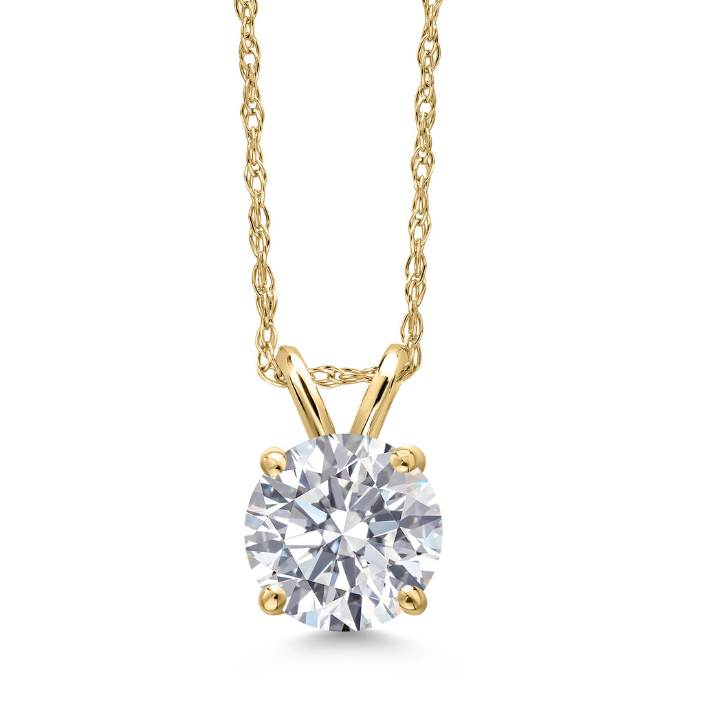 Lab Grown Diamond_Pendant in 14K Yellow Gold