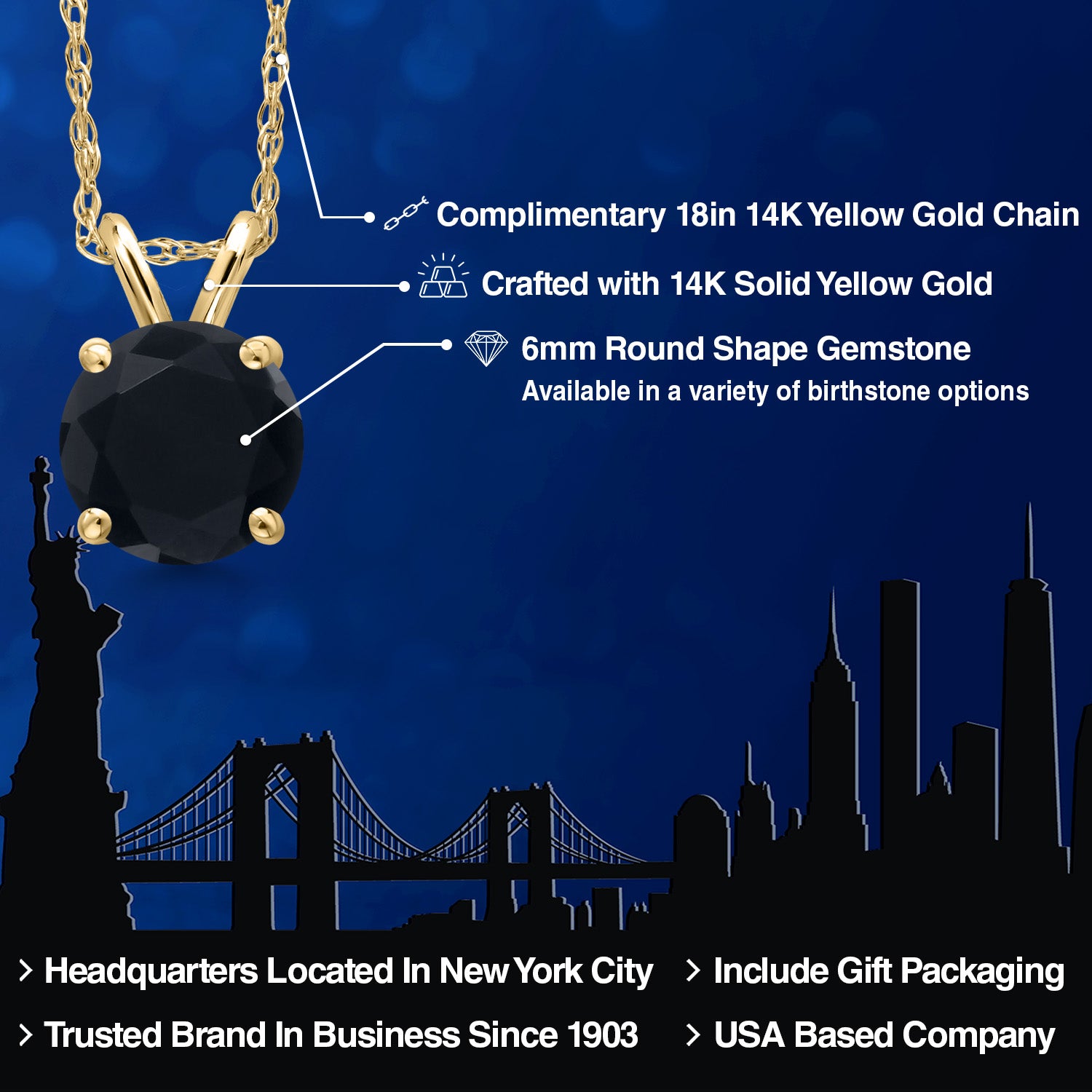 Pendant in 14K Yellow Gold