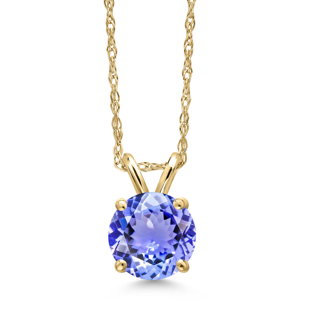 Tanzanite - December_Pendant in 14K Yellow Gold