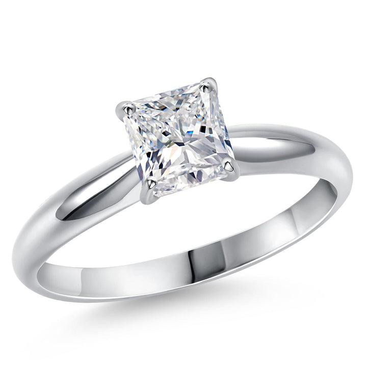 Princess Cut_1.00 Carat_5_Ring in 14K White Gold