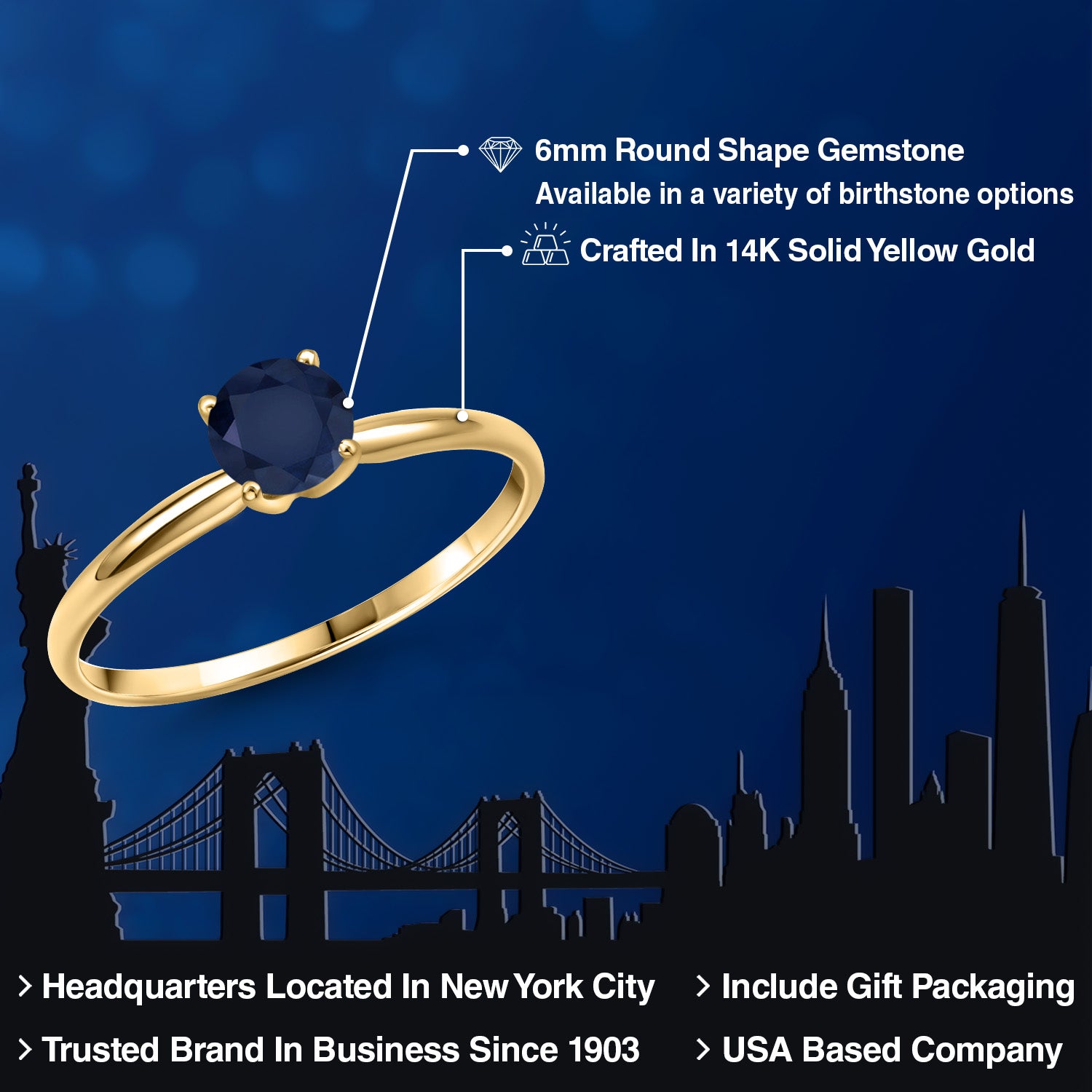 Ring in 14K Yellow Gold