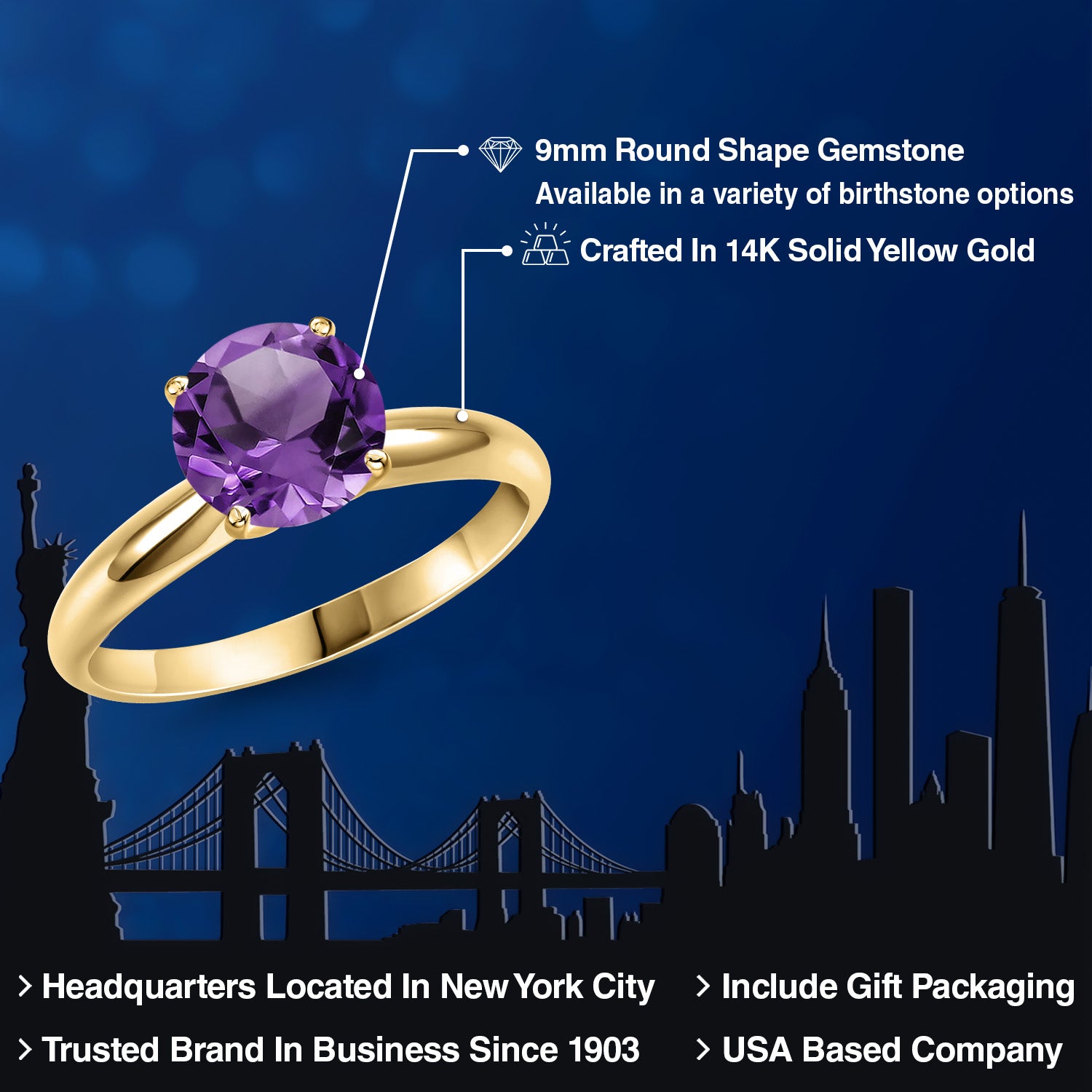 Ring in 14K Yellow Gold