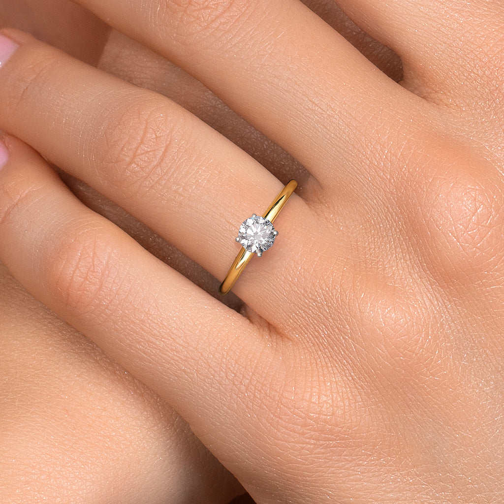 Ring in 14K Two Tone Gold