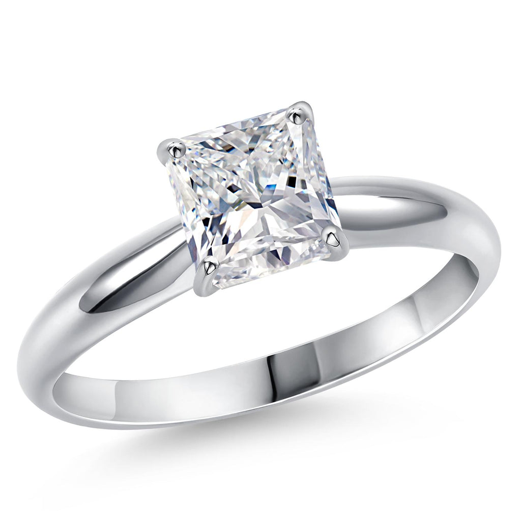 Princess Cut_2.00 Carat_7_Ring in 14K White Gold