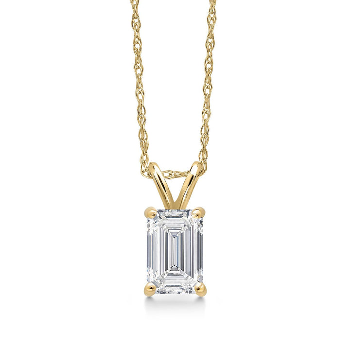 0.75 Carat_Yellow Gold_Pendant in 14K Yellow Gold