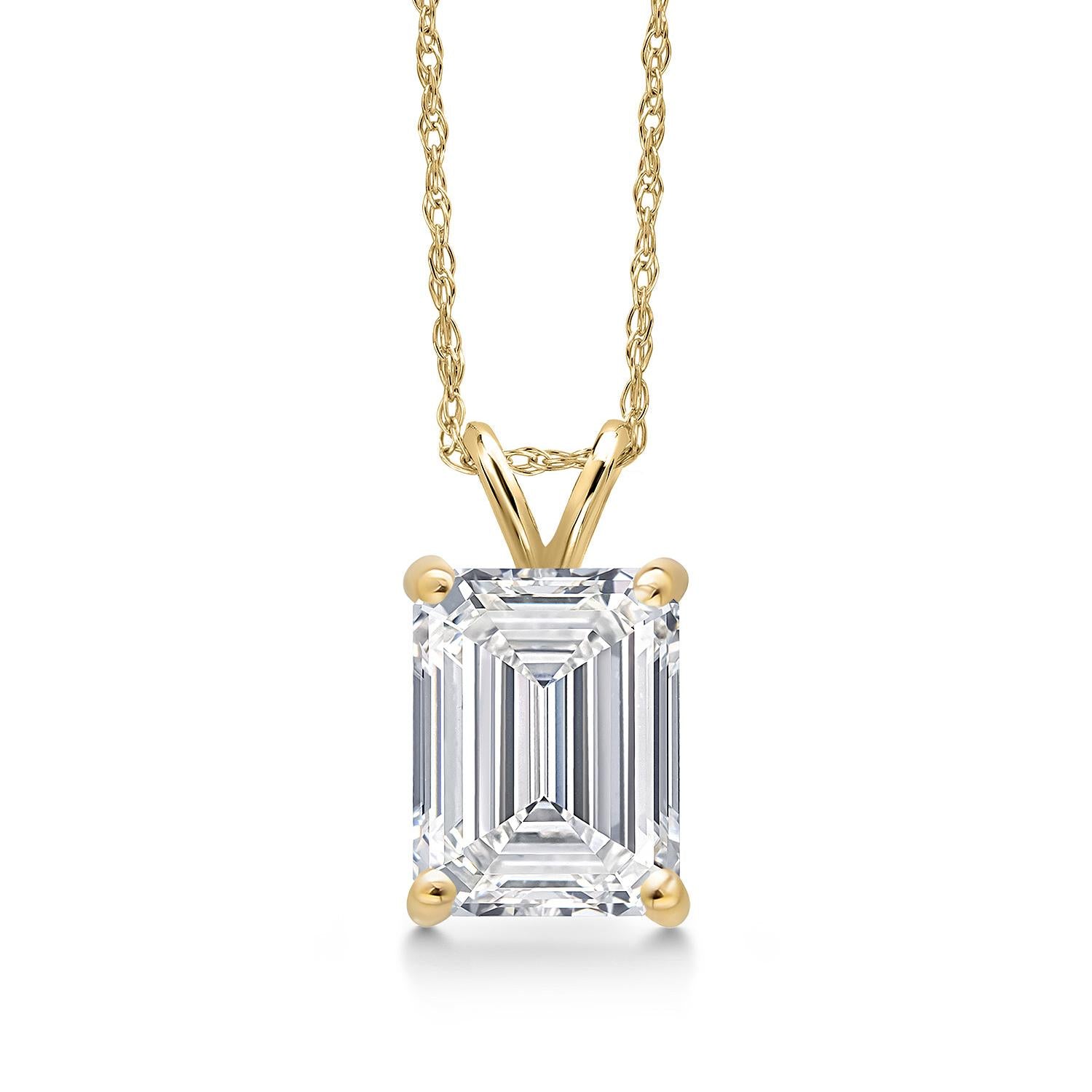 1.50 Carat_Yellow Gold_Pendant in 14K Yellow Gold