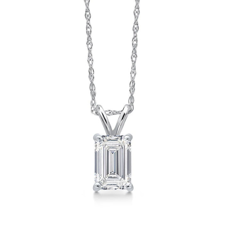 0.75 Carat_White Gold_Pendant in 14K White Gold