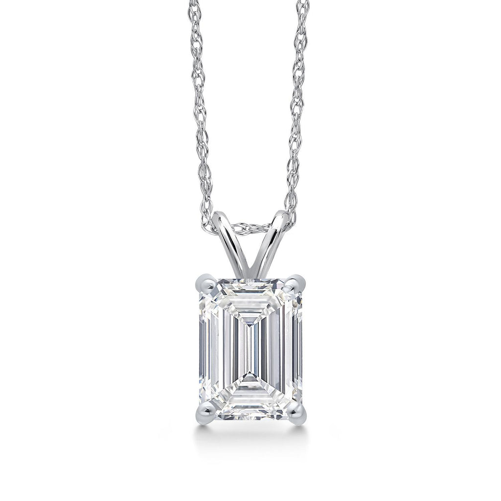 1.00 Carat_White Gold_Pendant in 14K White Gold