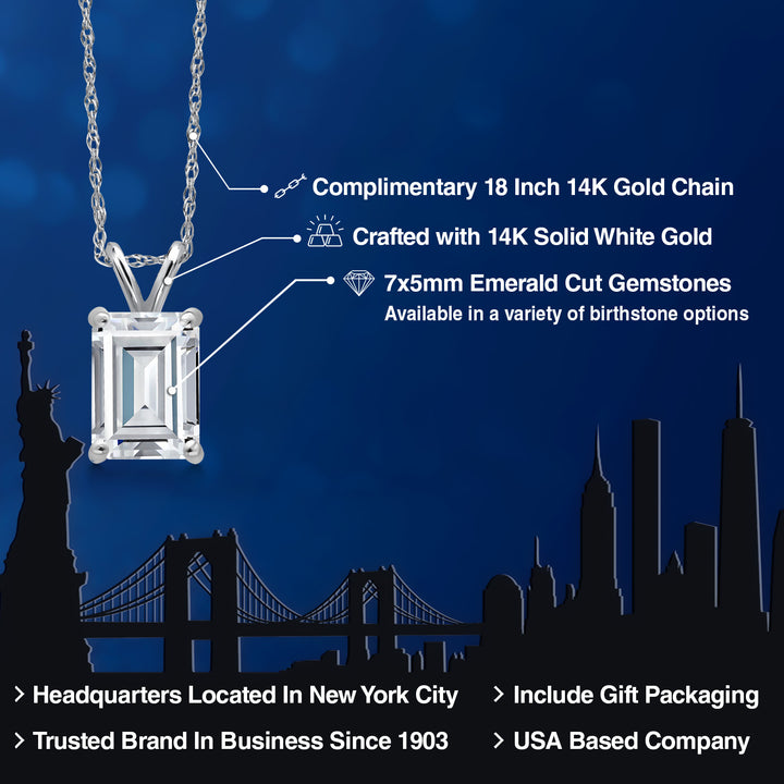 Pendant in 14K White Gold