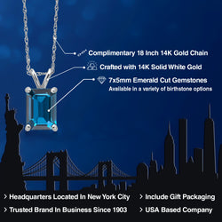 Pendant in 14K White Gold