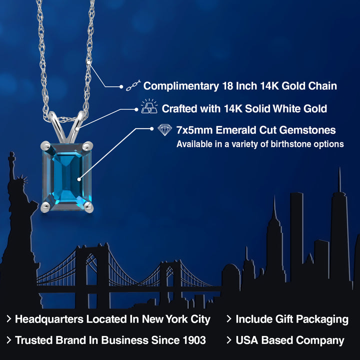 Pendant in 14K White Gold