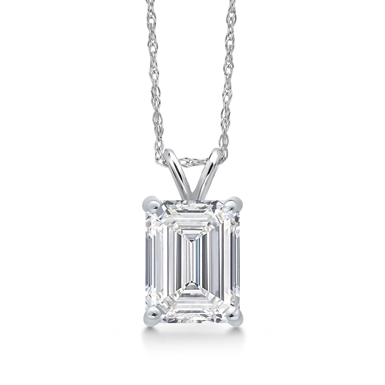 1.50 Carat_White Gold_Pendant in 14K White Gold