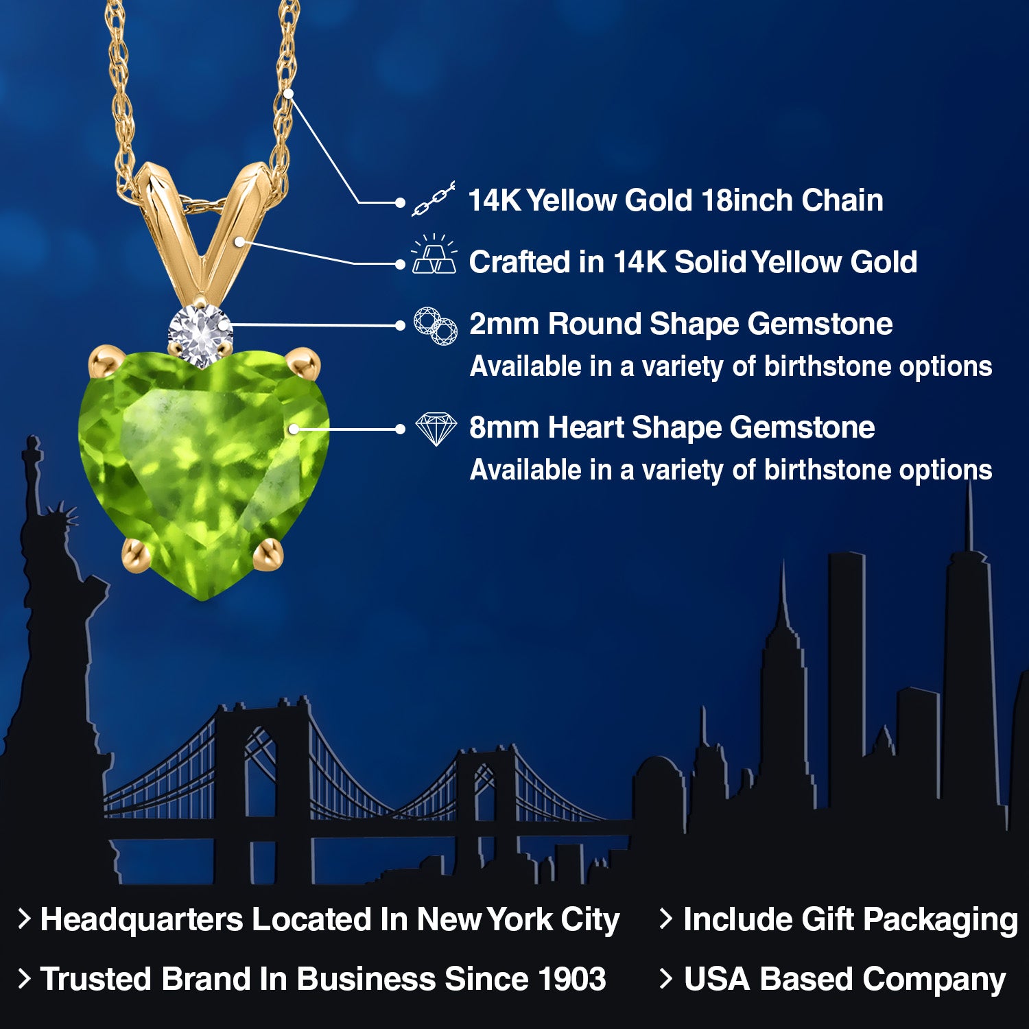 Pendant in 14K Yellow Gold