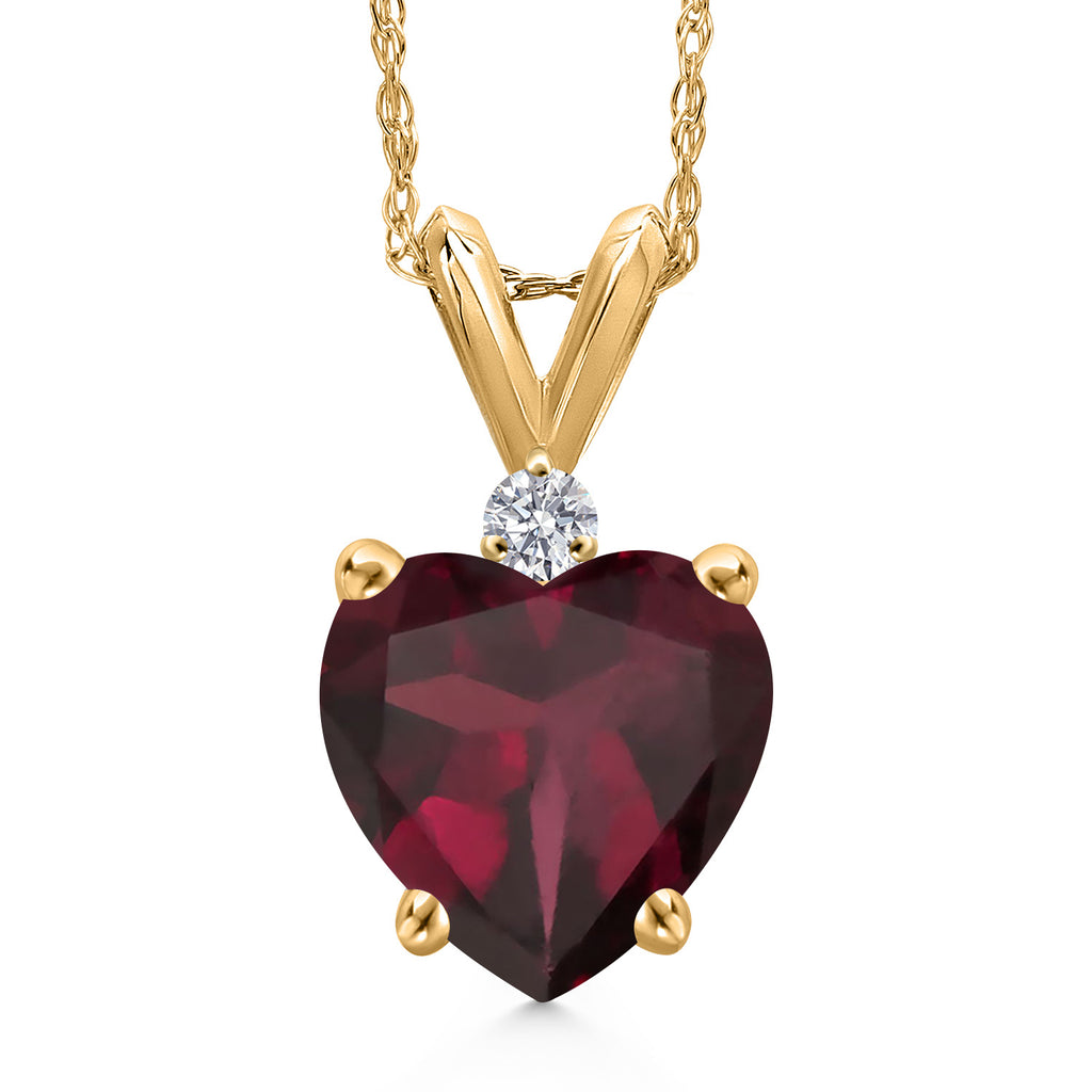Rhodolite Garnet_Pendant in 14K Yellow Gold