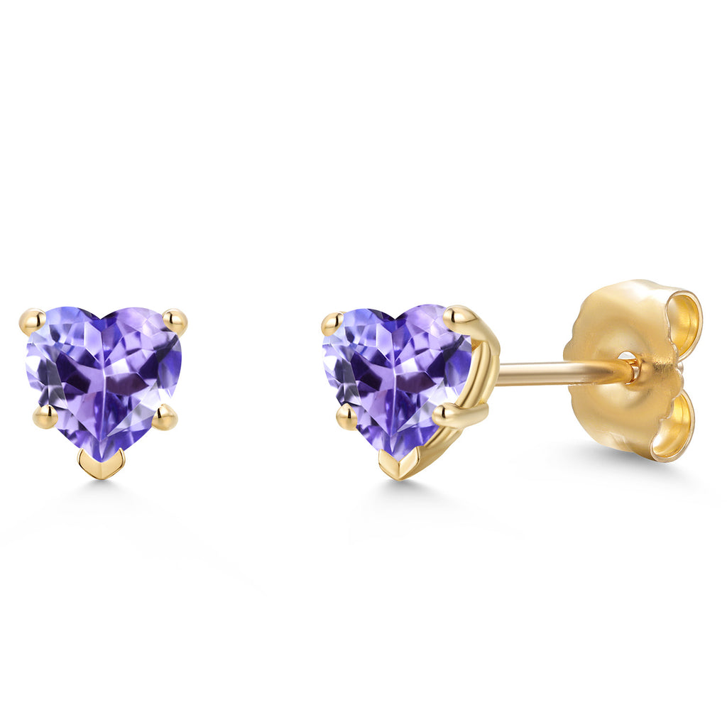 Tanzanite - December_Earrings in 14K Yellow Gold