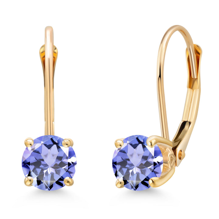 Tanzanite - December_Earrings in 14K Yellow Gold