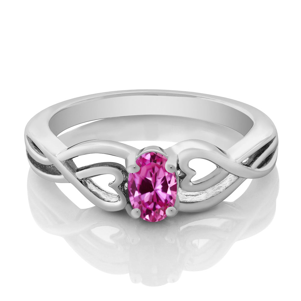 Created Sapphire_Ring in 925 Sterling Silver